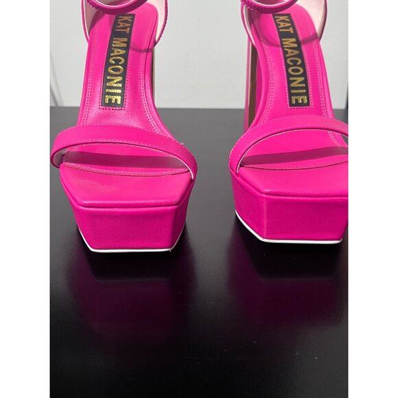 KAT MACONIE Missy Heels Platform Ankle Strap in Fuchsia size US 8 - Picture 4 of 13